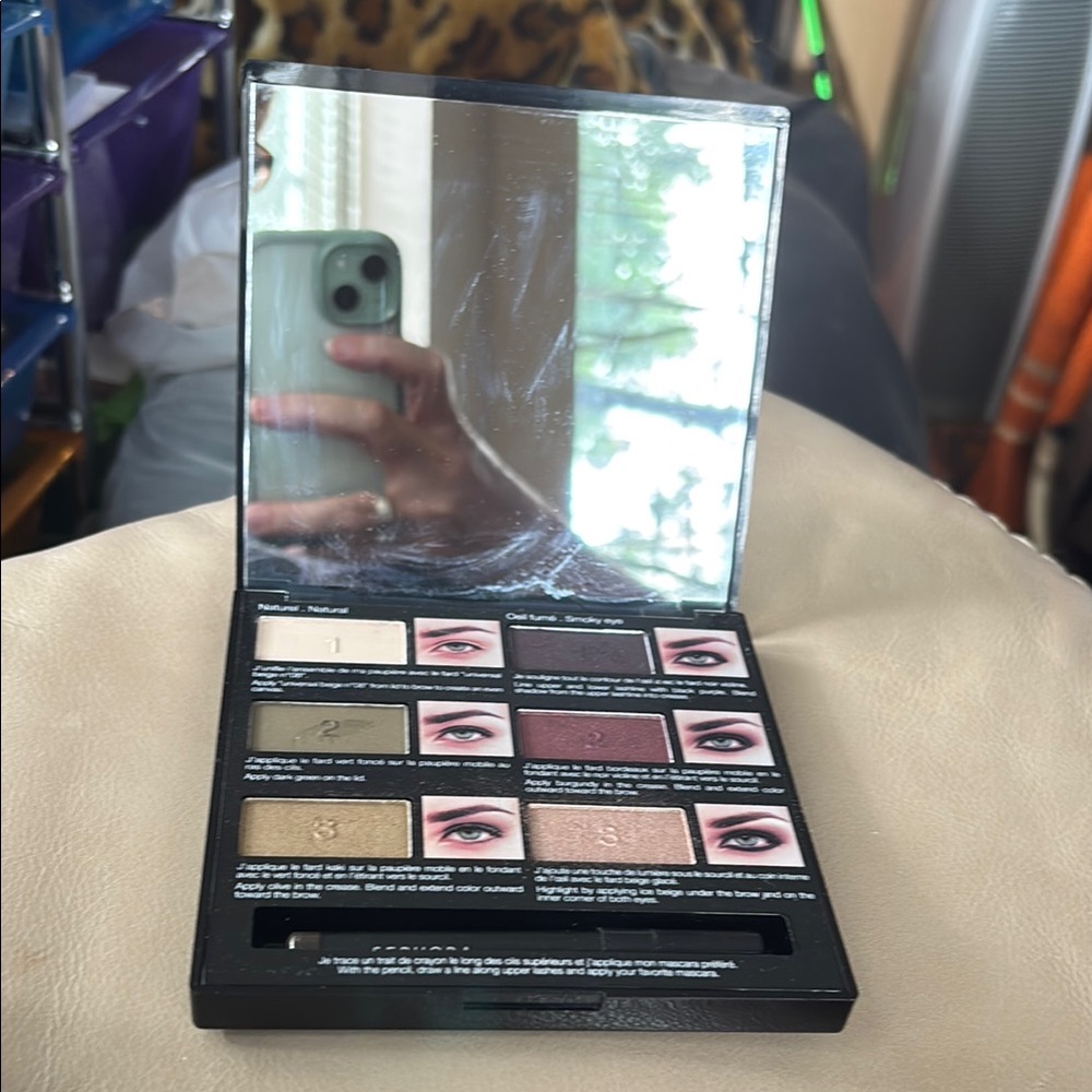 Sephora Pro Lesson Palette - Green Eyes -Cream and Brown Eyeshadow Palette.